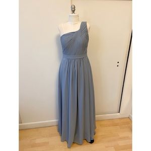 Azazie Dusty Blue Gown - bridesmaid, formal, prom